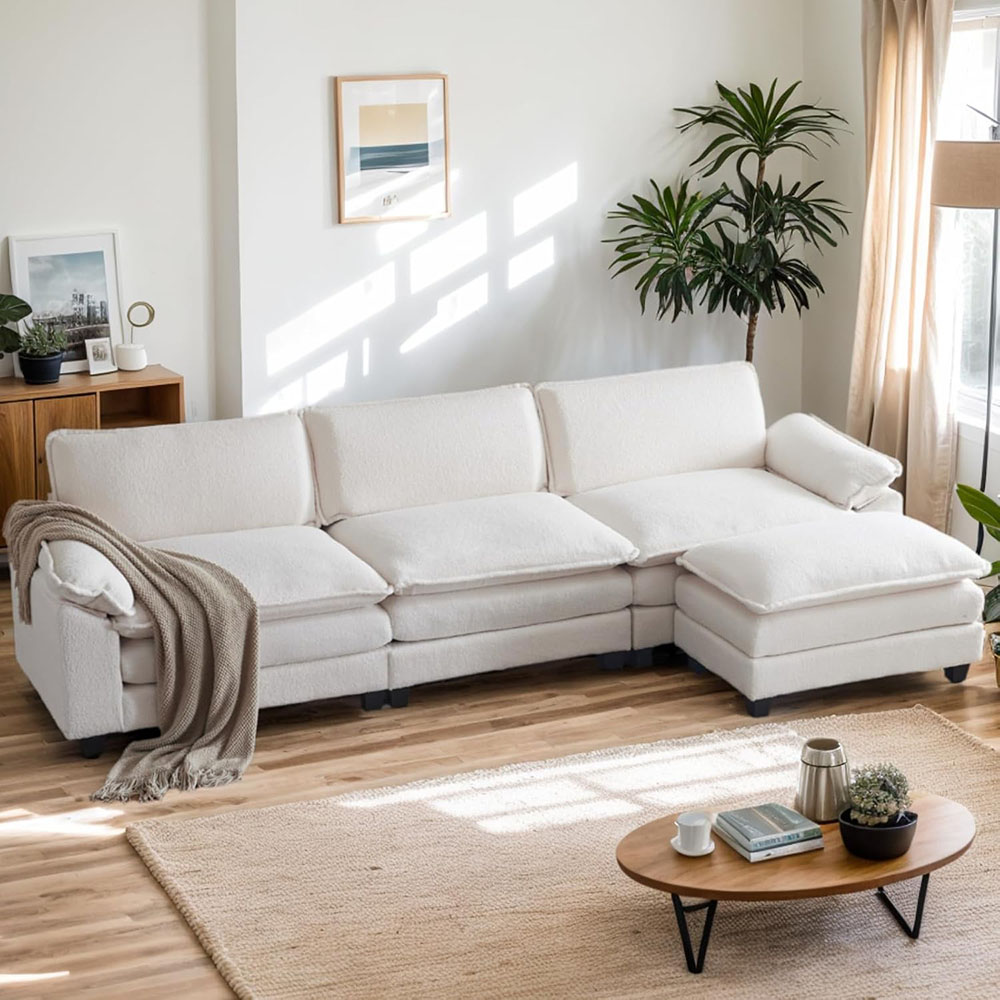 Karl home Sectional Sofa Modular Deep Seat Sofa Couch