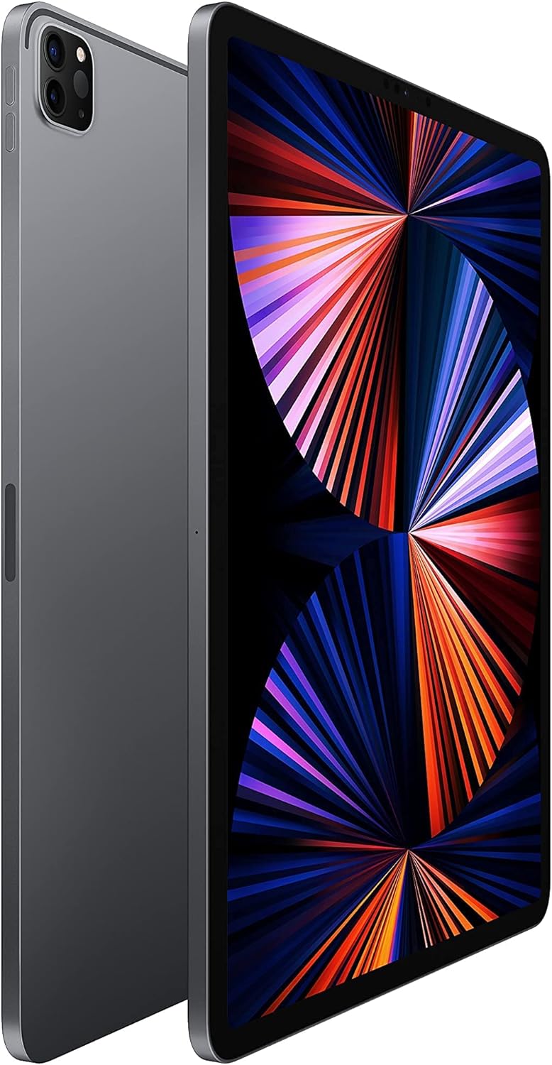 Apple 2021 iPad Pro 5th Gen (12.9 inch, Wi-Fi, 256GB) Space Grey (Renewed)