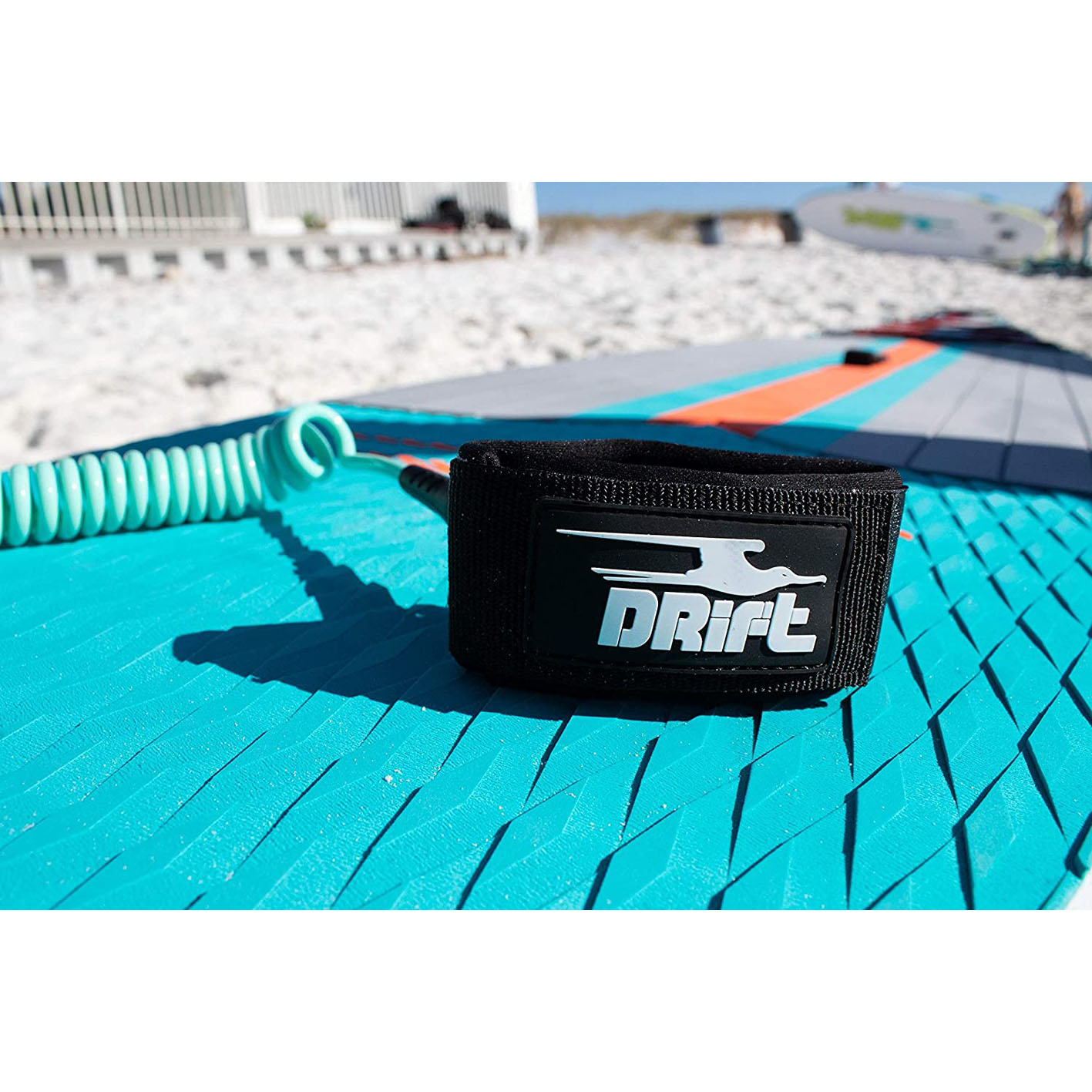 DRIFT Inflatable Stand Up Paddle Board, SUP with Paddle, Backpack Travel Bag, Pump, Fin, & Coiled Leash