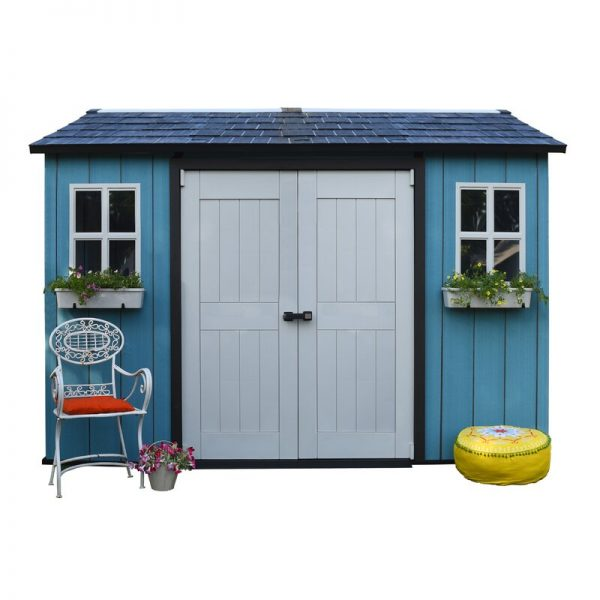 Oakland 11 ft. W x 7.5 ft. D Plastic Storage Shed