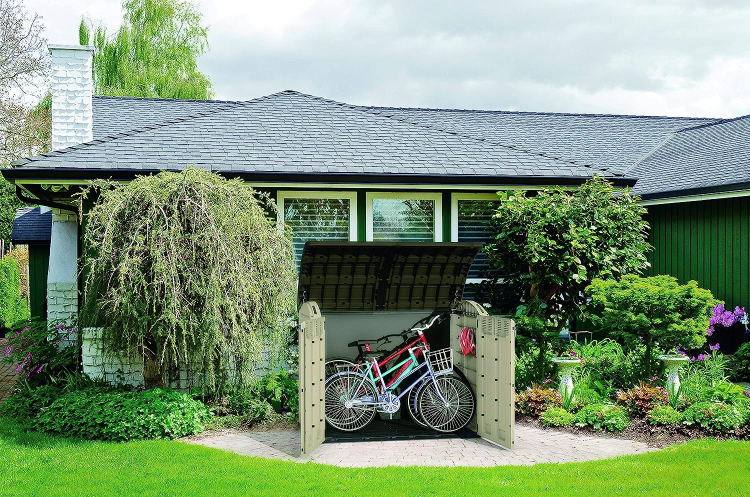 Keter Store It Out Ultra 2000L Bike Shed - Beige/Brown