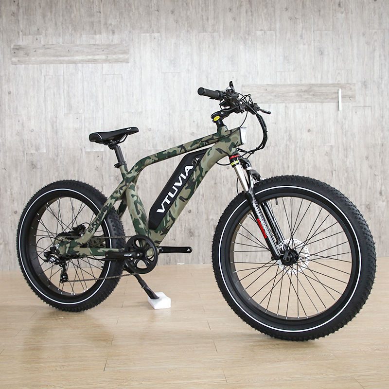 VTUVIA/26*4.0 750W 1000W big power Fat tire electric Mountain E bike/Snow bike/electric bicycle with CE