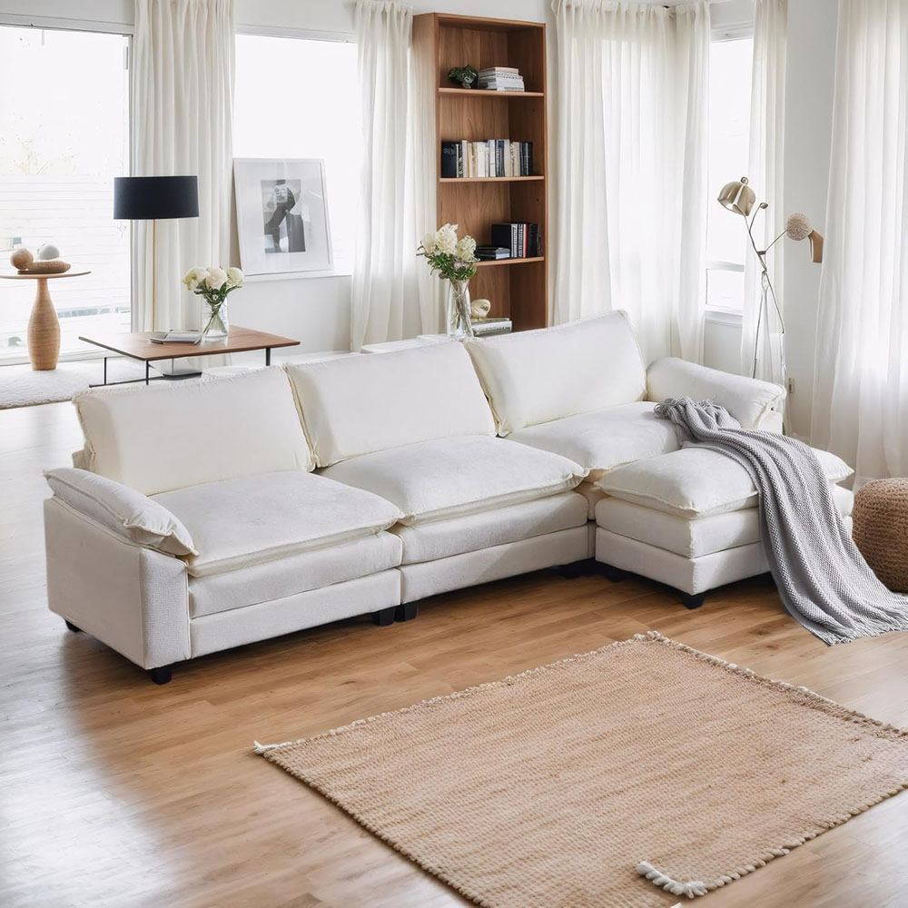 Karl home Sectional Sofa Modular Deep Seat Sofa Couch