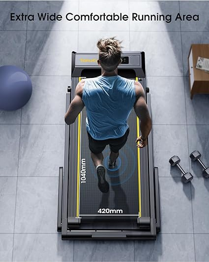 2 In 1 Home Folding Treadmill, Dual LED Screen