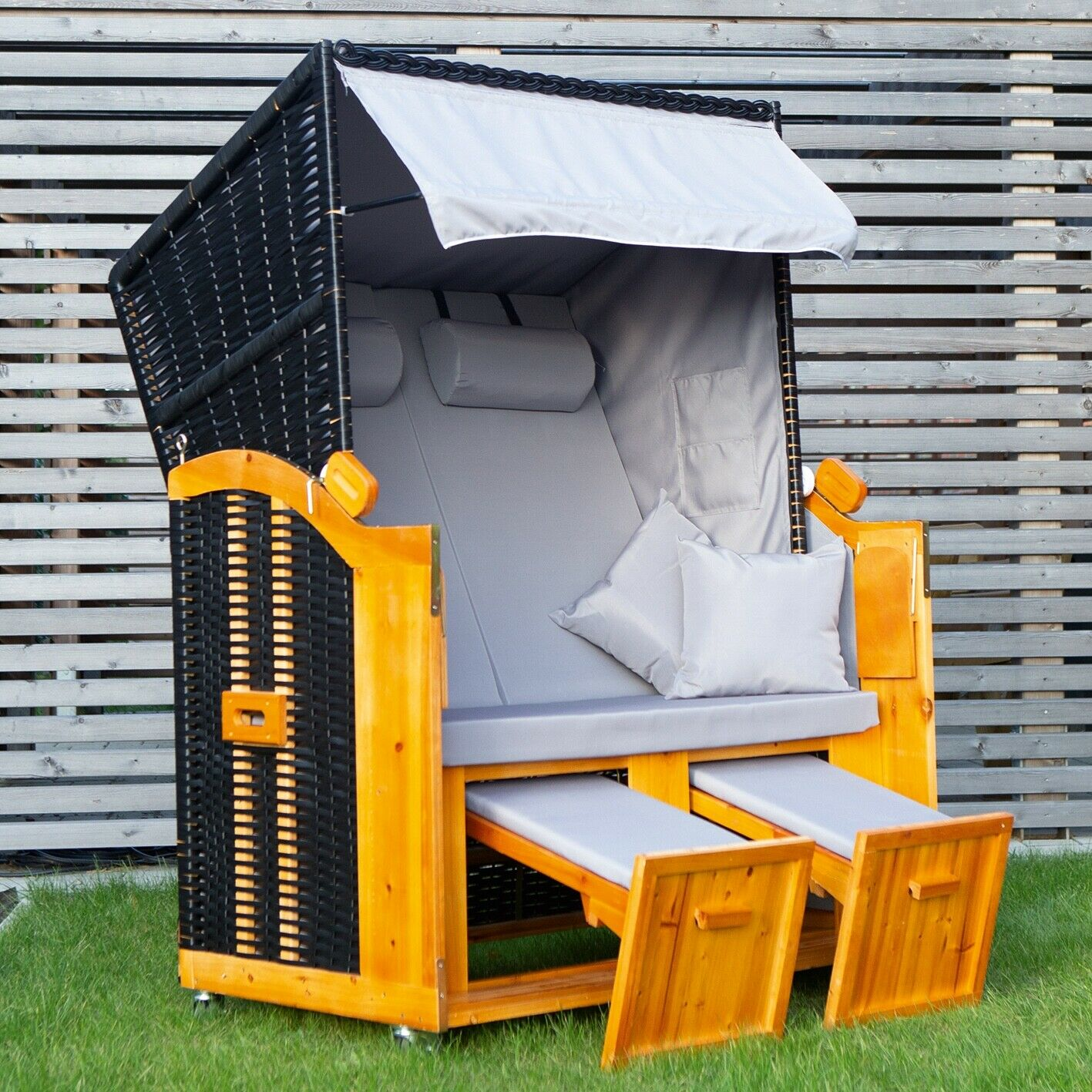 Beach Chair Premium Full Recliner Baltic Sea Garden Recliner Sun Island Roller Anti-UV