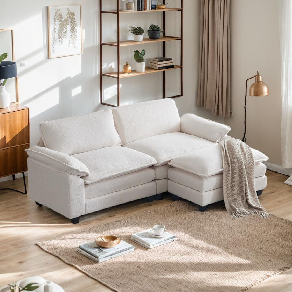 Karl home Sectional Sofa Modular Deep Seat Sofa Couch