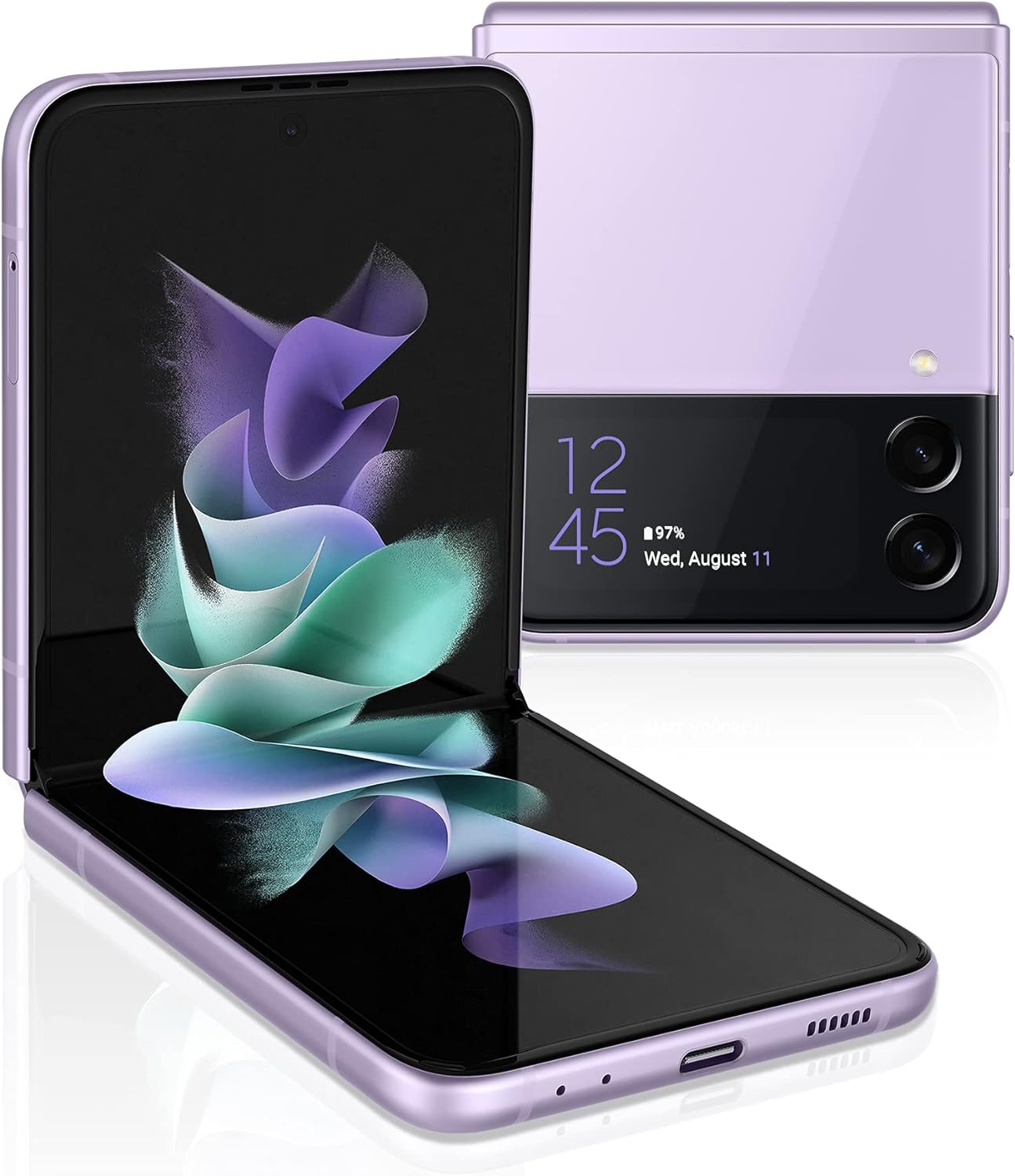 SAMSUNG Galaxy Z Flip 3 5G Cell Phone, Factory Unlocked Android Smartphone, 128GB, Flex Mode, Super Steady Camera, Ultra Compact