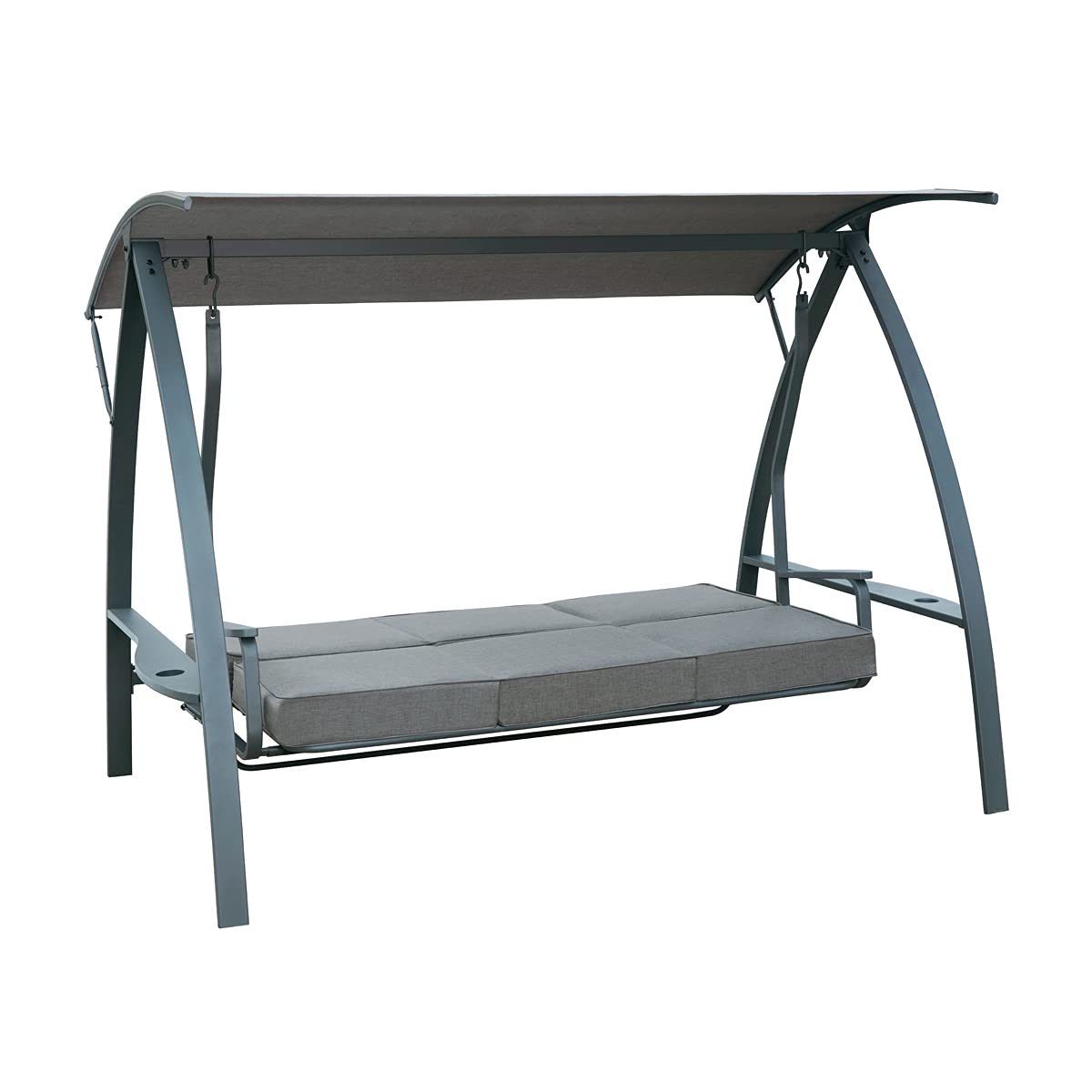 3 Person Patio Swinging Bench Chair 3-Seat Daybed Porch Swing Seater Outdoor Porch Swing
