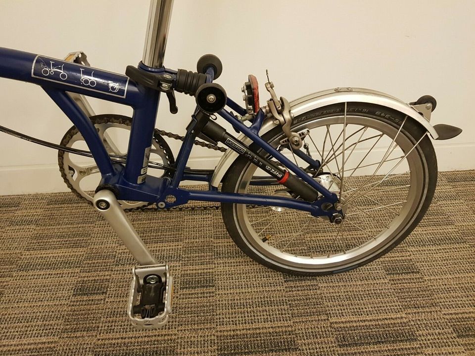 Brompton - M3L - Tempest Blue - Balfe's Bikes
