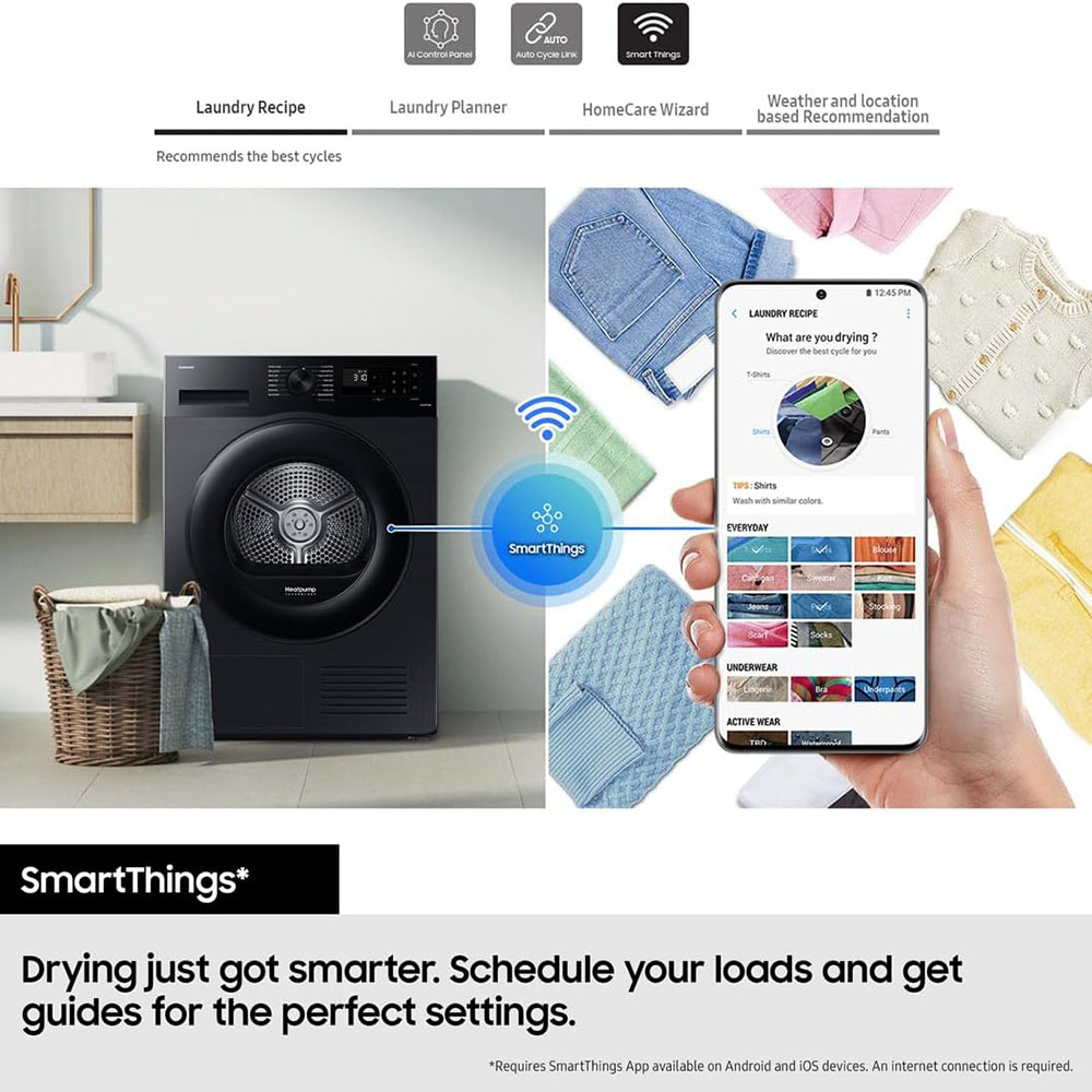 Samsung Series 5 DV80CGC0A0ABEU ,Heat Pump Tumble Dryer