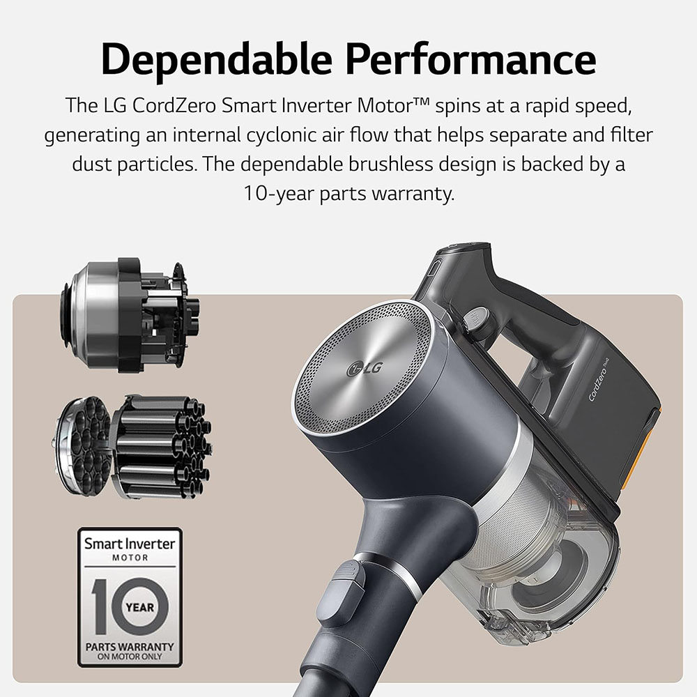 LG CordZero A937 - Cordless Stick Vacuum Cleaner with Auto-Empty Base