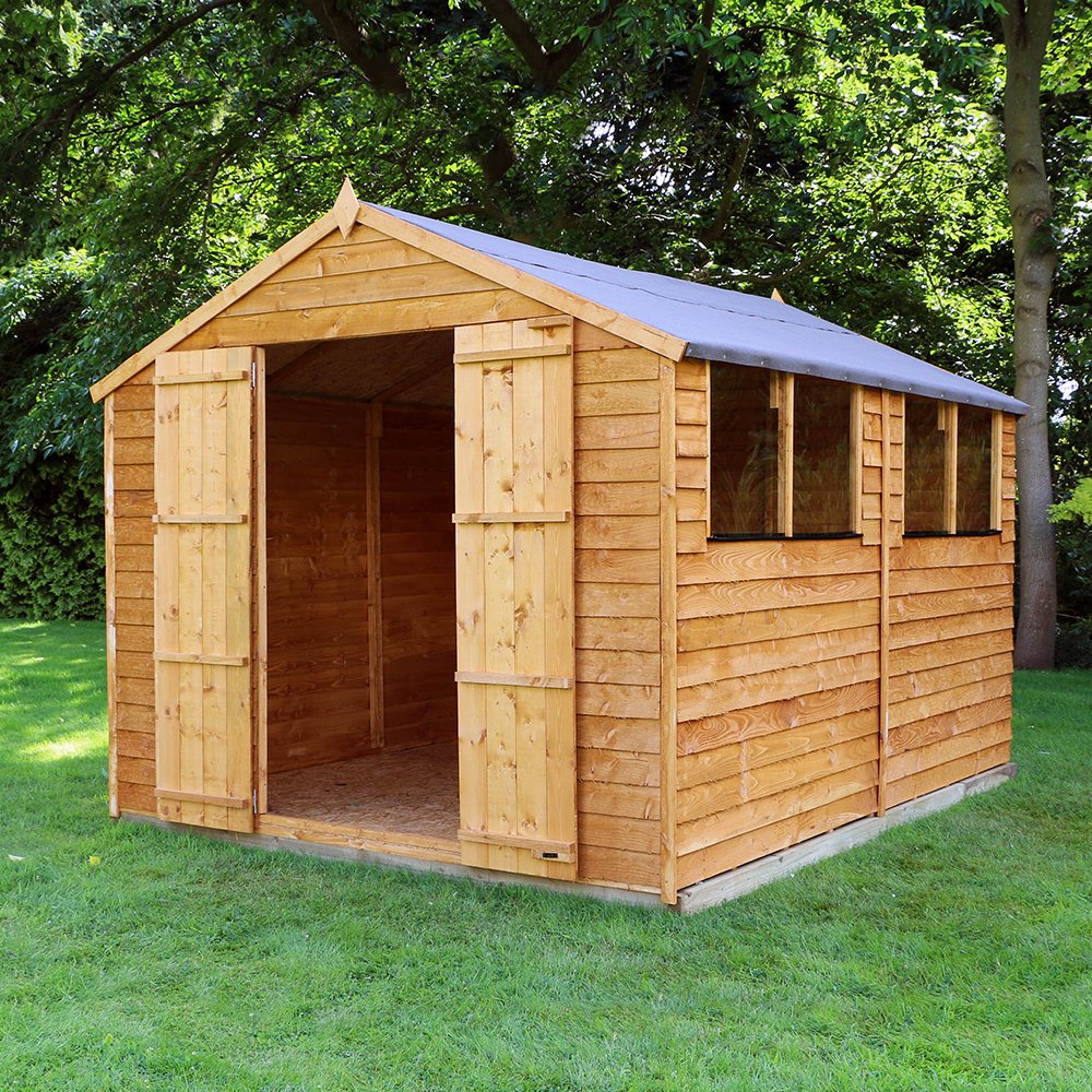 Mercia Overlap Vertex No Window Shed 10X8