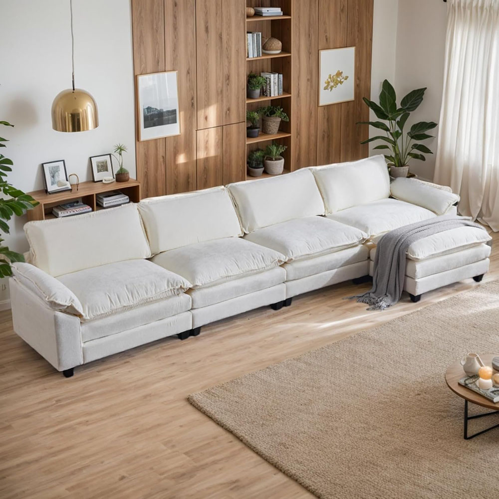 Karl home Sectional Sofa Modular Deep Seat Sofa Couch