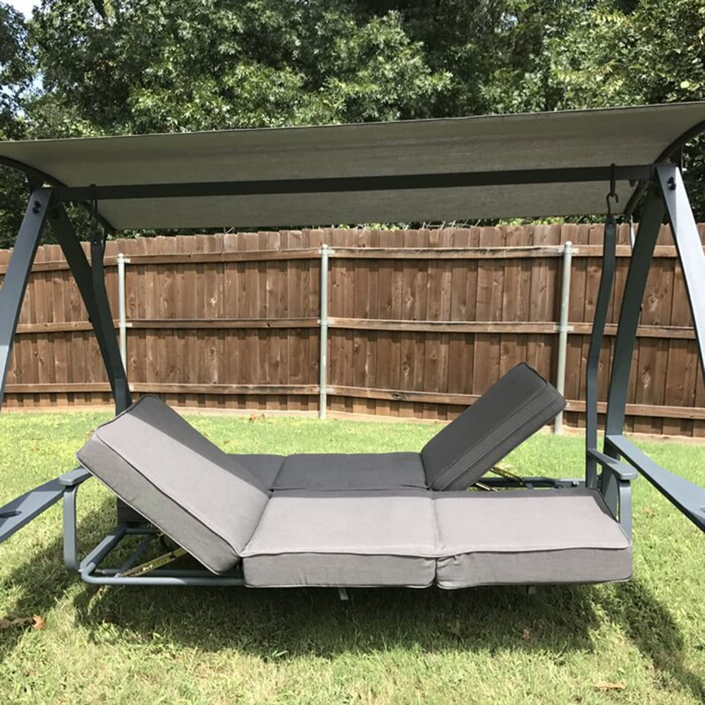 3 Person Patio Swinging Bench Chair 3-Seat Daybed Porch Swing Seater Outdoor Porch Swing