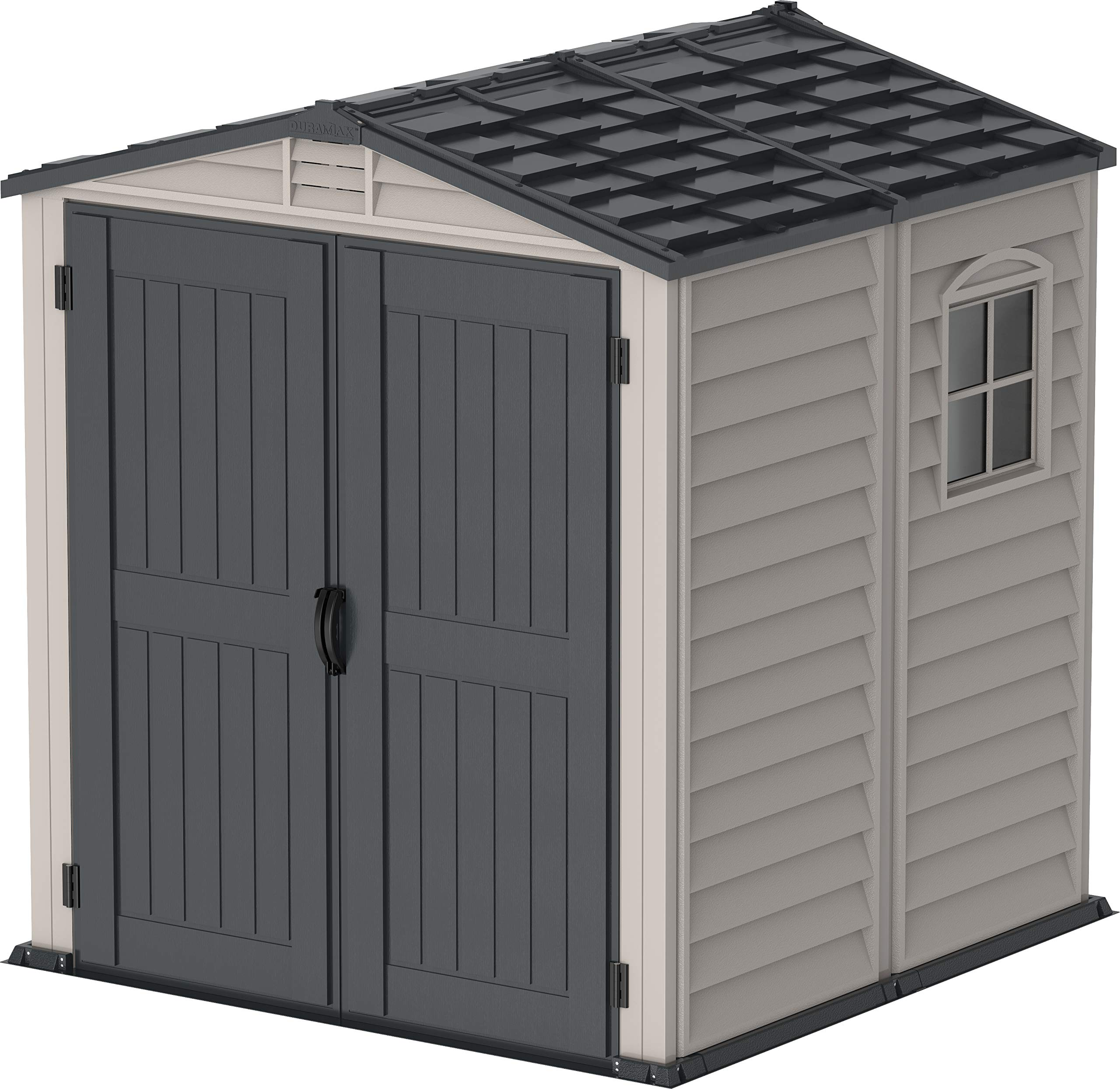 【Storage Shed】【BS】6' x 6' PLUS Plastic Garden Shed with Plastic Floor & Fixed Window