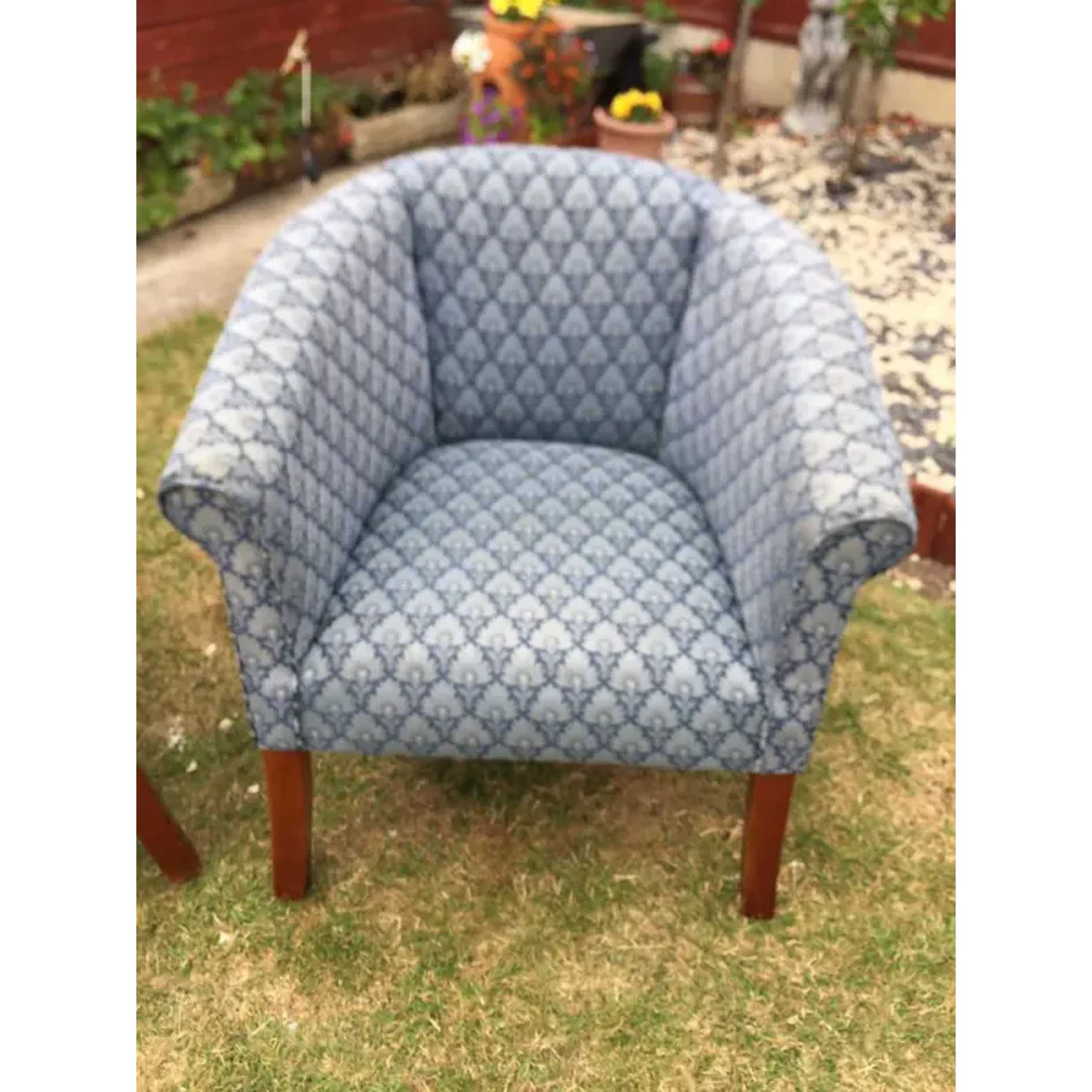 Two matching cup chairs. Delivery available.