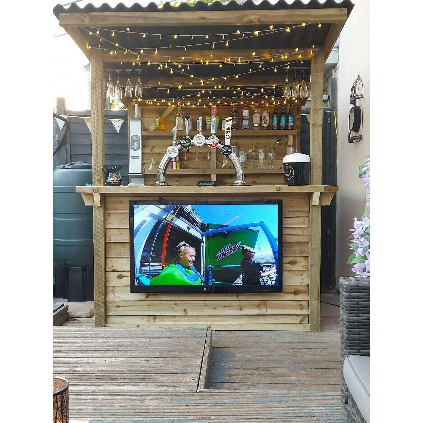 Garden Bar - Outdoor Home Wooden Bar Kit