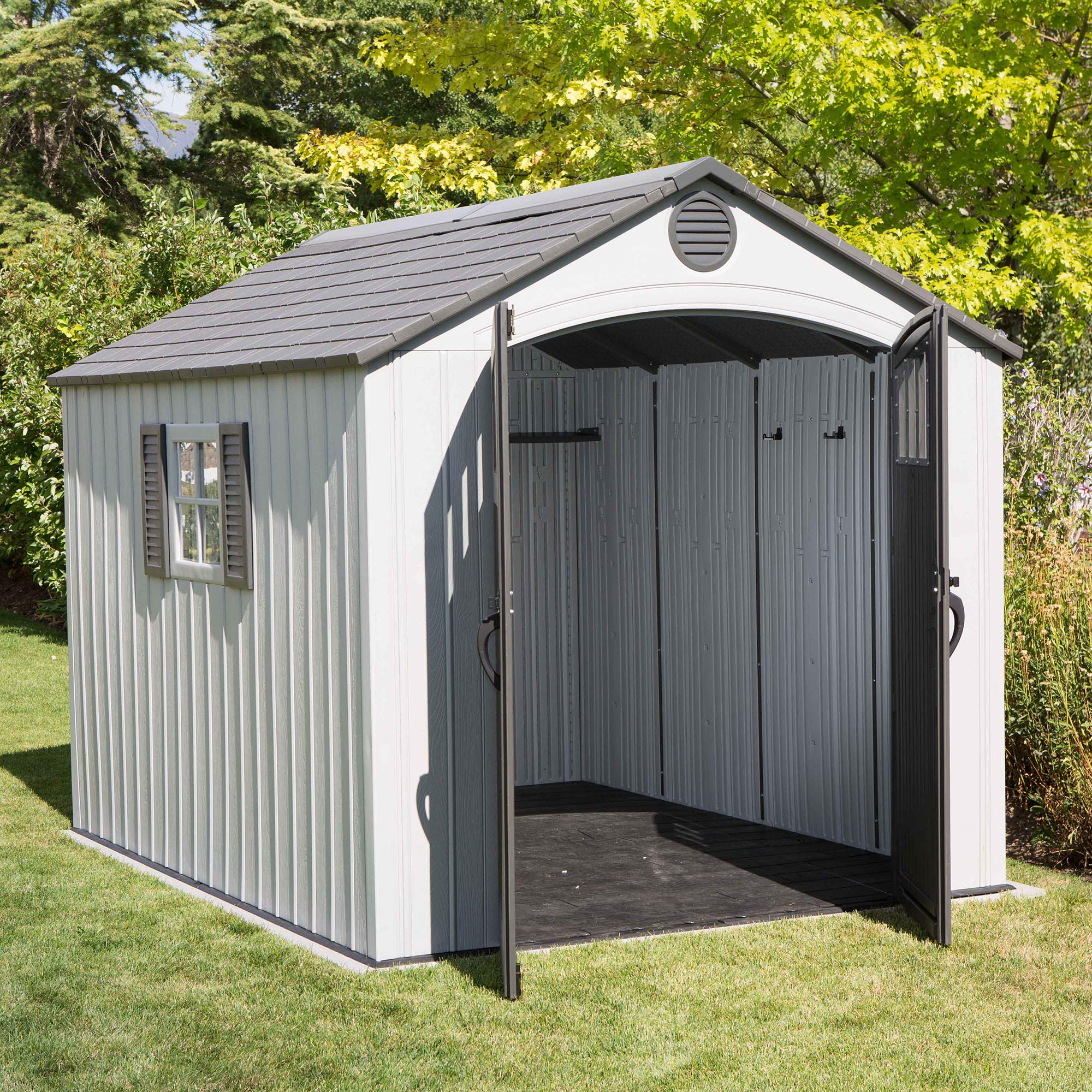 【Storage Shed】Lifetime 8x10 ft Outdoor Storage Shed