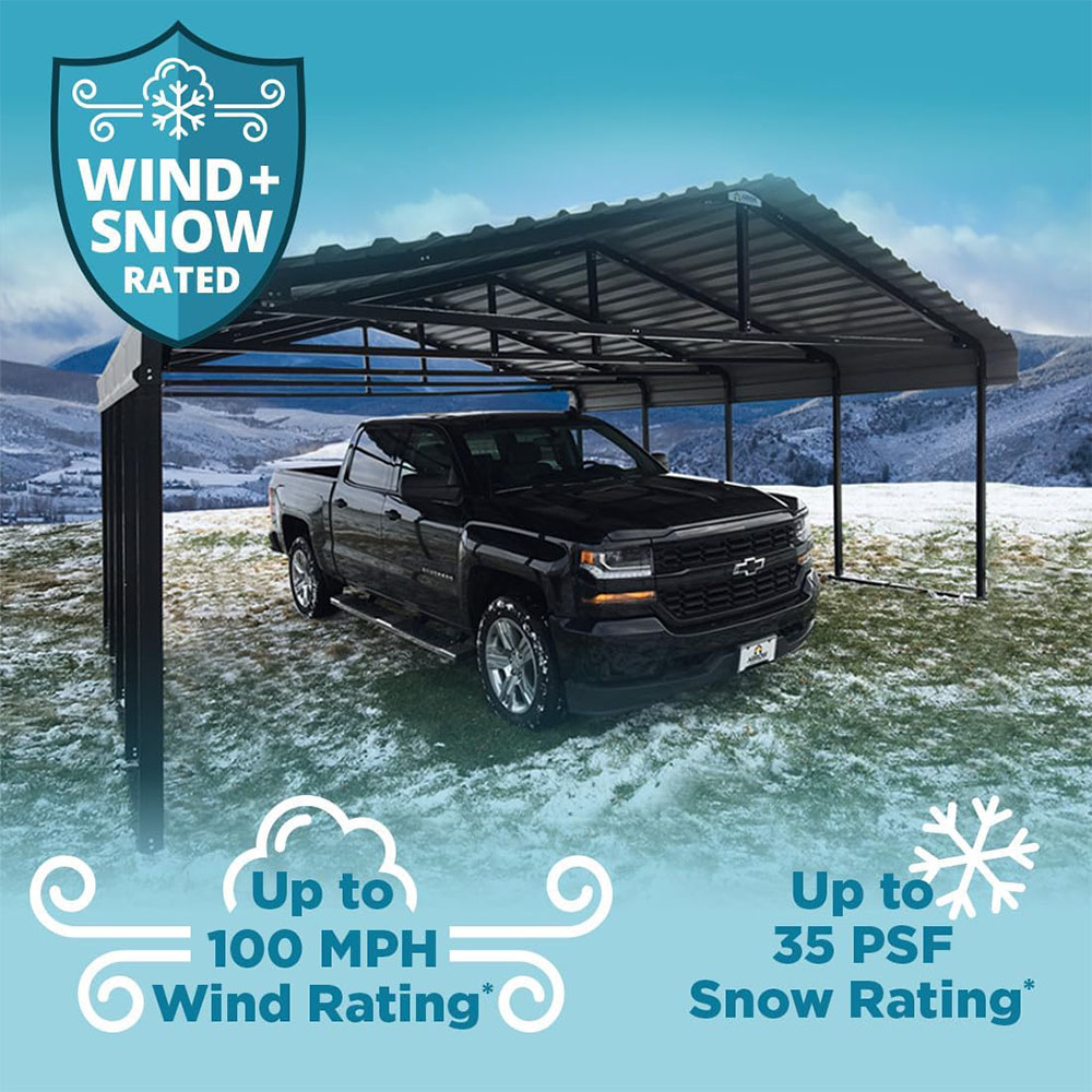 Arrow Carports Galvanized Steel Carport