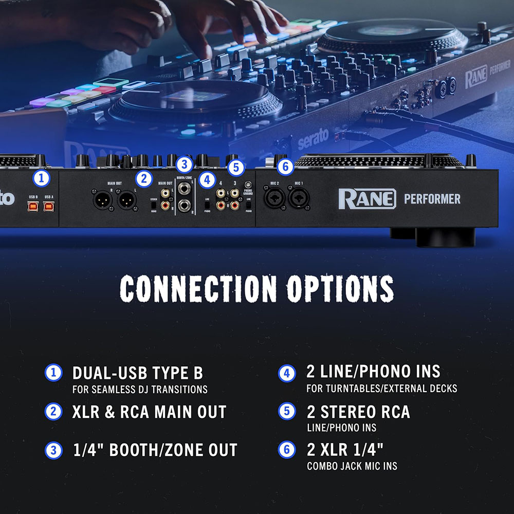 RANE PERFORMER 4-Channel Motorized DJ Controller - 7