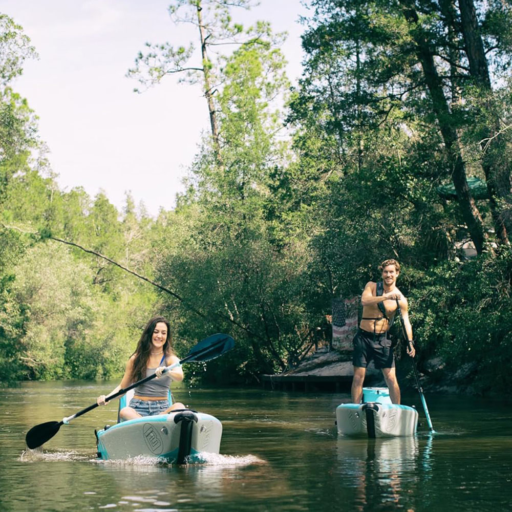 BOTE Deus Aero Inflatable MagnePod Compatible Kayak for Adults and Kids Including Travel Bag, 1 Person Single Seater, Inflatable Kayak for Recreational Fishing Hunting Leisure