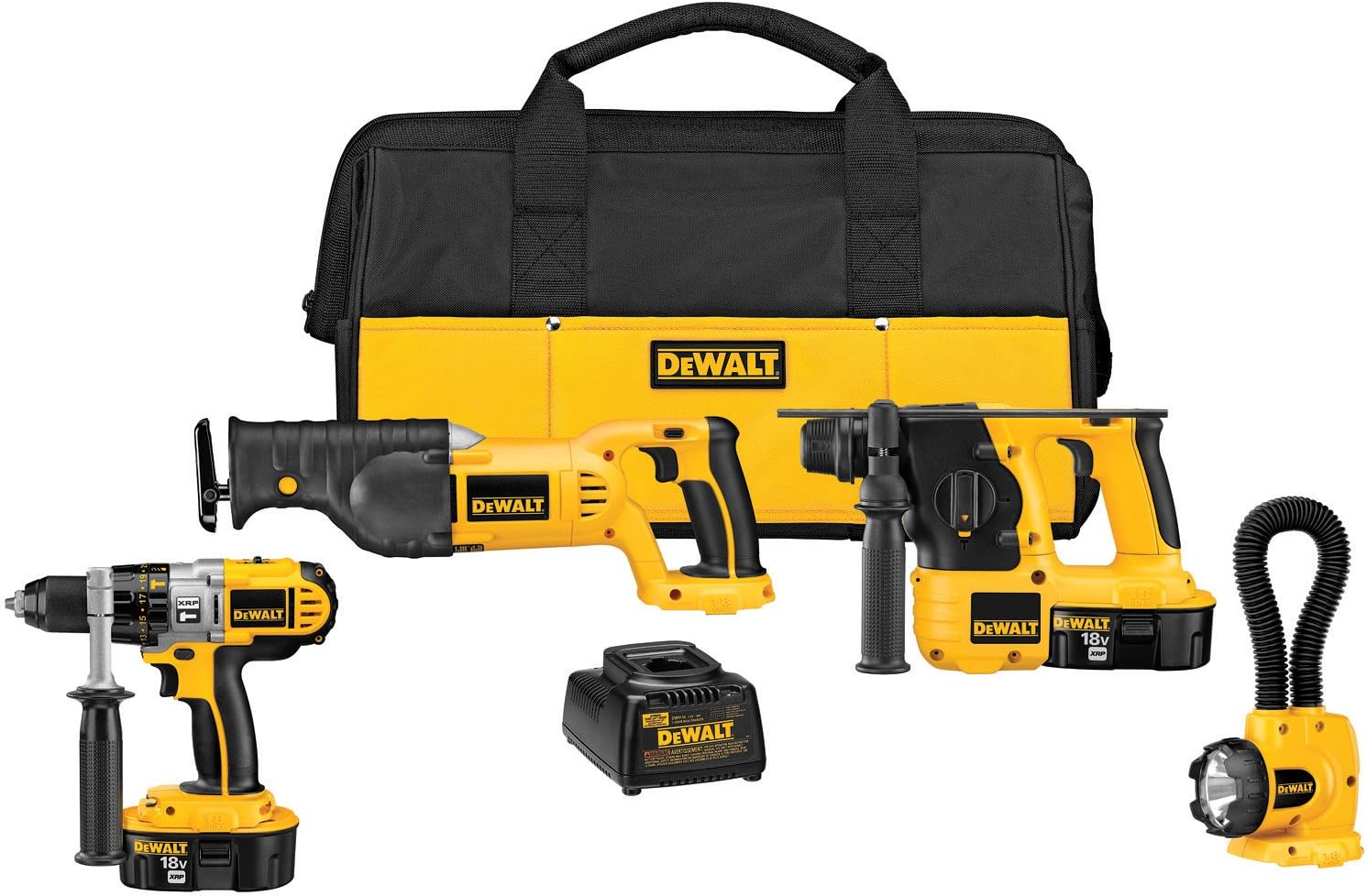 DEWALT DCK452X 18-Volt XRP Cordless 4-Tool Combo Kit